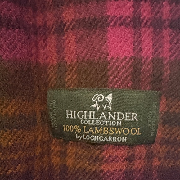 Lochcarron Highlander 100% Lambswool Scarf 61” long *flawed* VTG - Picture 3 of 6
